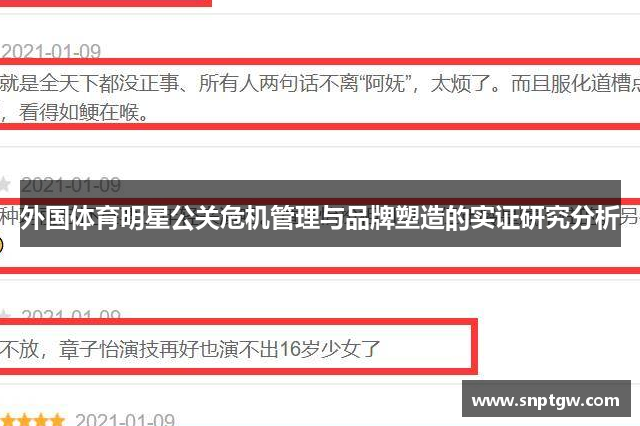 外国体育明星公关危机管理与品牌塑造的实证研究分析